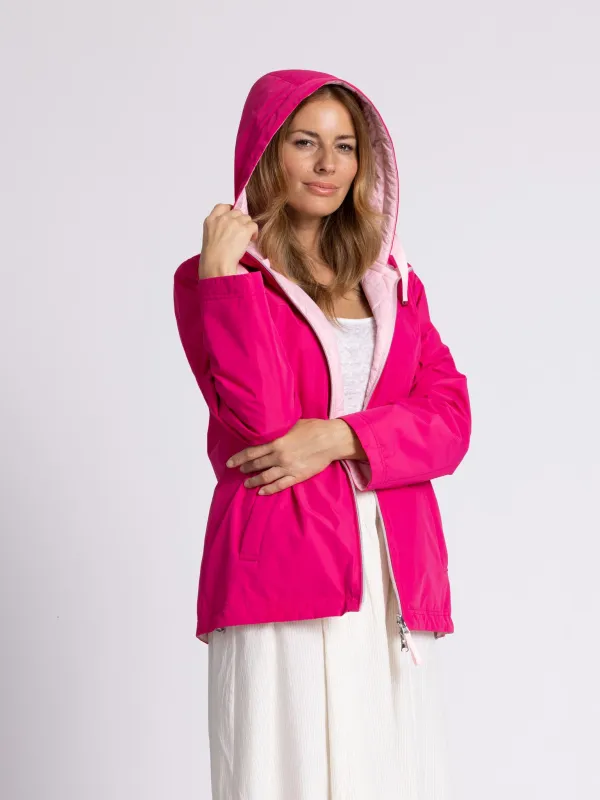 Wende-Jacke Kapuze abnehmbar Soft-Peach NOS-Farben:190+652